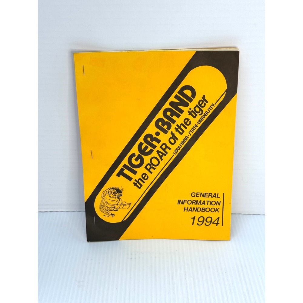 Vintage 1994 LSU Tiger Band General Information Handbook Marching